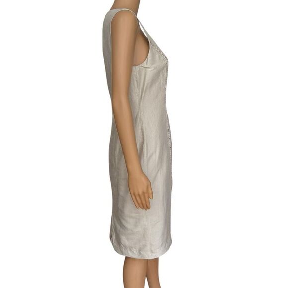 Spenser Jeremy vintage 100% silk beaded sheath dress size 6 - Picture 2 of 8
